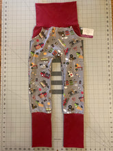 Load image into Gallery viewer, CLEARANCE Traffic Cars Trucks Trains Ambulance Pockets Cotton Spandex Maxaloones