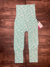 Load image into Gallery viewer, 9mo-3T Snowflakes on Mint Maxaloones