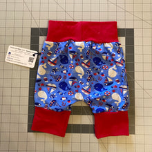 Load image into Gallery viewer, CLEARANCE 9mo-3T Red, White, and Blue Whales Maxaloones Shorts