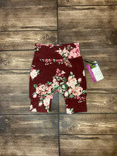 Load image into Gallery viewer, CLEARANCE 9mo-3T Floral Flowers Burgundy Soft Maxaloones