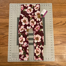 Load image into Gallery viewer, CLEARANCE 9mo-3T Floral on Wine DBP Soft Maxaloones
