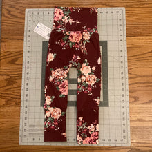 Load image into Gallery viewer, CLEARANCE 9mo-3T Floral Flowers Burgundy Soft Maxaloones