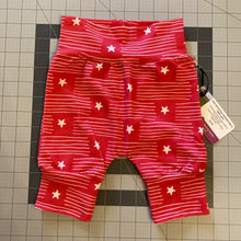 Load image into Gallery viewer, CLEARANCE 9mo-3T Red and White Striped Stars Maxaloones Shorts