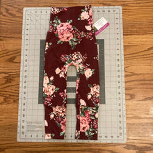 Load image into Gallery viewer, CLEARANCE 9mo-3T Floral Flowers Burgundy Soft Maxaloones