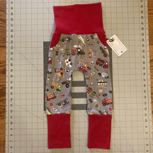 Load image into Gallery viewer, CLEARANCE Traffic Cars Trucks Trains Ambulance Pockets Cotton Spandex Maxaloones