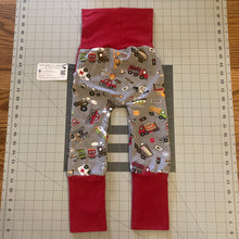 Load image into Gallery viewer, CLEARANCE Traffic Cars Trucks Trains Ambulance Pockets Cotton Spandex Maxaloones