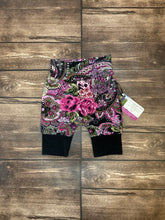 Load image into Gallery viewer, 9mo-3T Purple Floral Pattern Maxaloones Shorts
