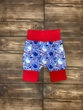 Load image into Gallery viewer, CLEARANCE 9mo-3T Red, White, and Blue Whales Maxaloones Shorts