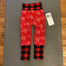 Load image into Gallery viewer, CLEARANCE 9mo-3T Snowflake Buffalo Plaid Maxaloones
