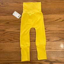 Load image into Gallery viewer, CLEARANCE 9mo-3T Yellow Cotton Spandex Maxaloones
