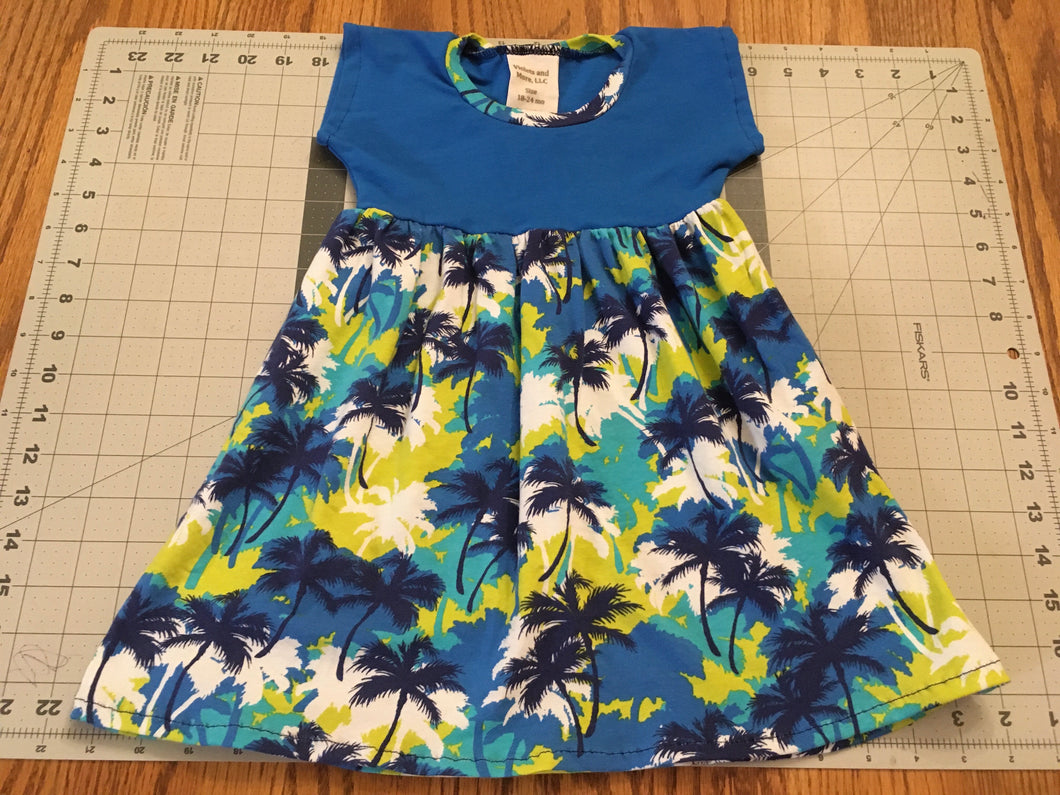 18-24 month Palm Tree Dolman Dress