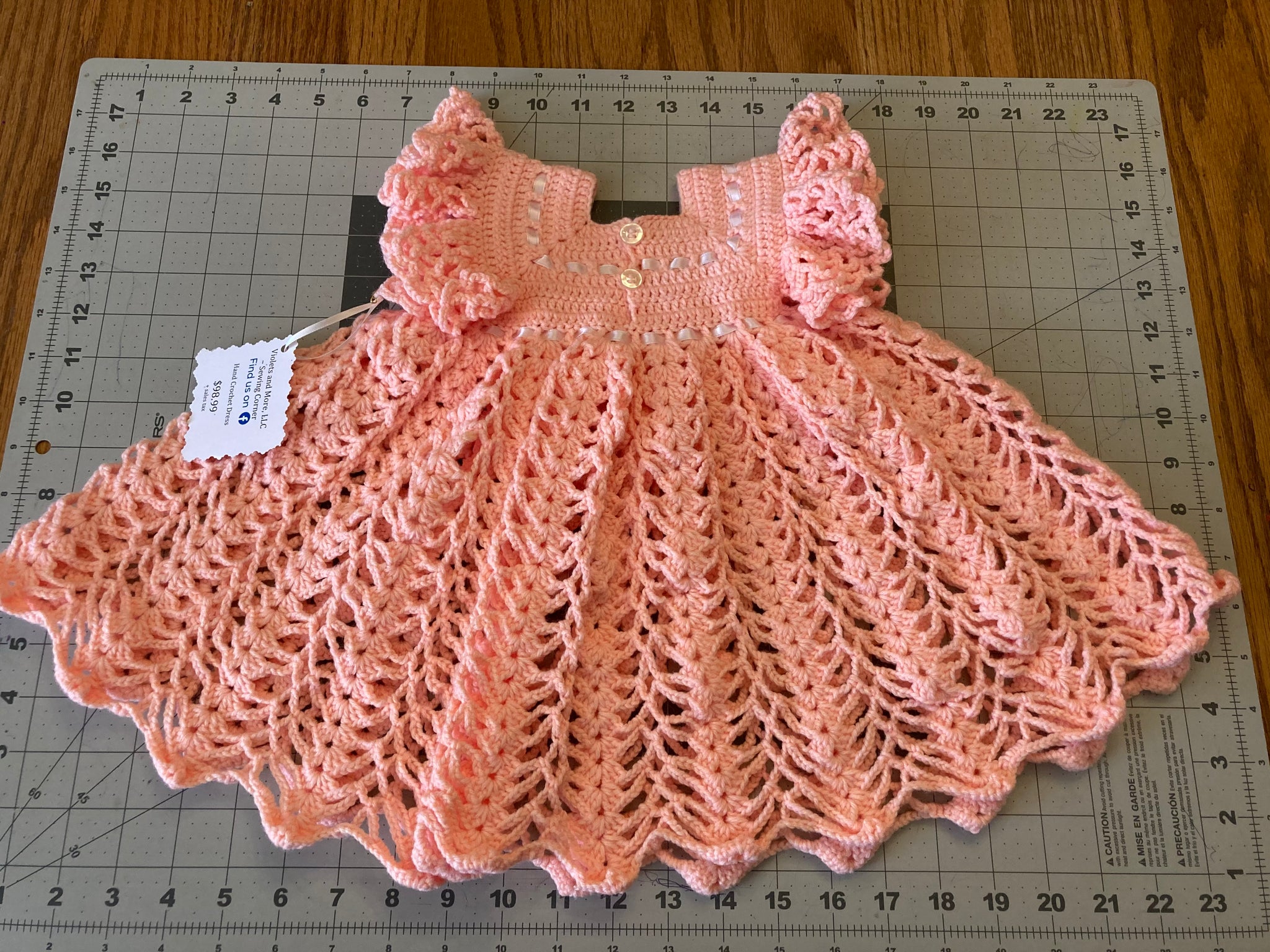 Crochet Baby Dress 3-6 months – Freed Produce Farms, LLC