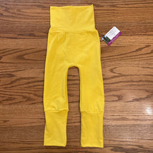 Load image into Gallery viewer, CLEARANCE 9mo-3T Yellow Cotton Spandex Maxaloones
