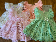 Load image into Gallery viewer, Crochet Baby Dress 3-6 months
