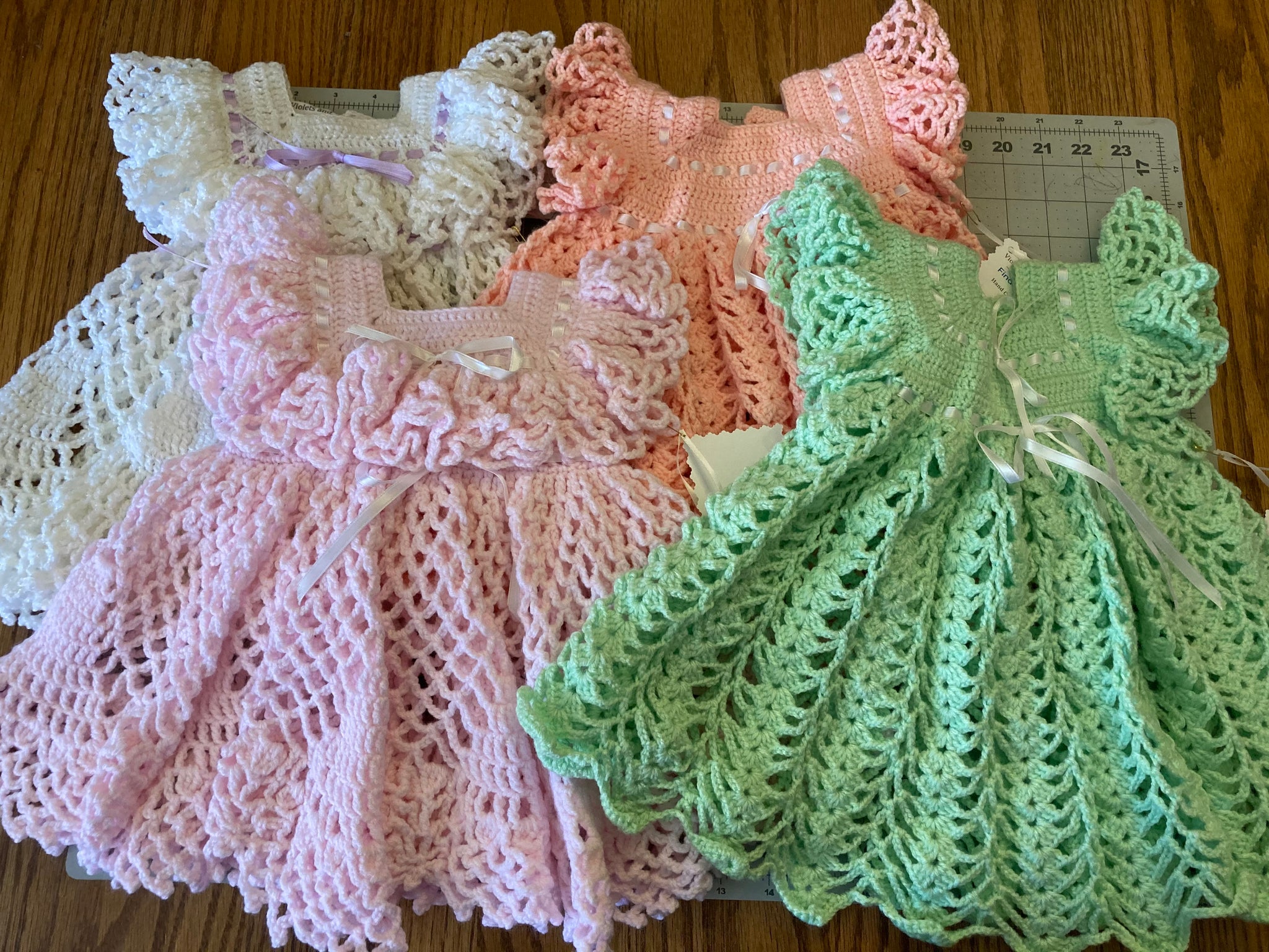 Crochet Baby Dress 3-6 months – Freed Produce Farms, LLC