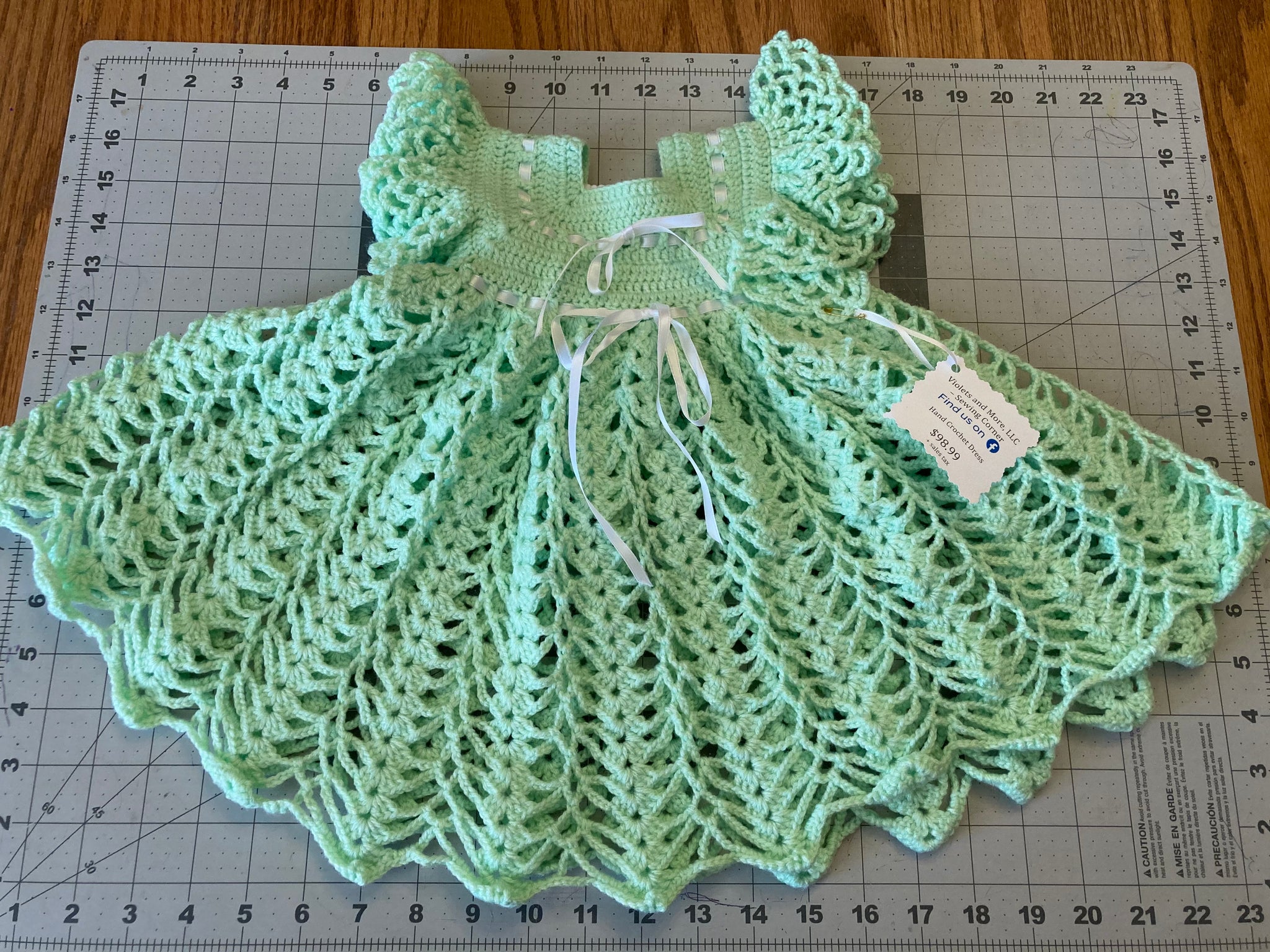 Crochet Baby Dress 3-6 months – Freed Produce Farms, LLC