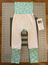 Load image into Gallery viewer, CLEARANCE 9mo-3T Snowflake Mint Blue Maxaloones
