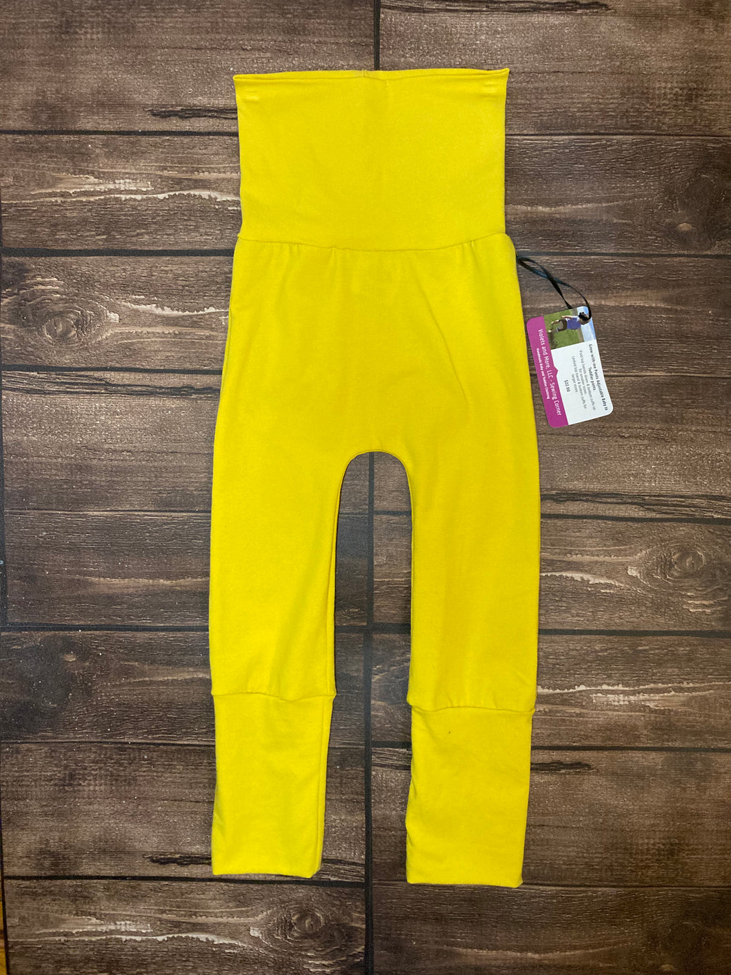 CLEARANCE 9mo-3T Yellow Cotton Spandex Maxaloones