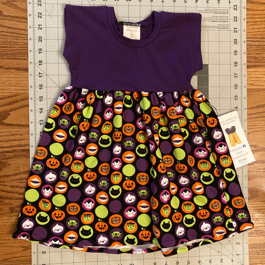 3T Halloween Characters Dolman Dress