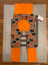 Load image into Gallery viewer, CLEARANCE 9mo-3T Halloween Cat and Pumpkin Maxaloones
