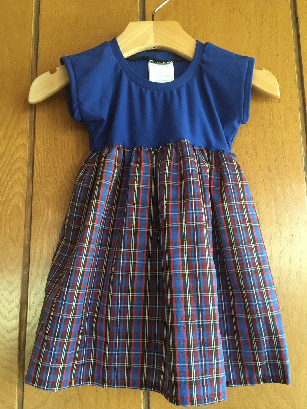 12-18 months Blue Plaid Dress