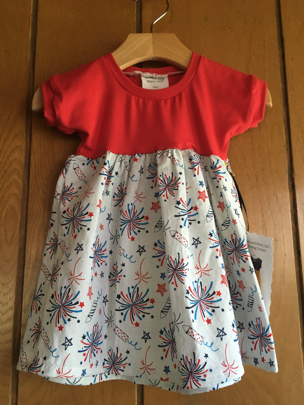 12-18 months Red Fireworks Dress